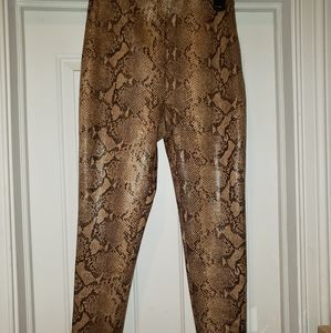 Zara Snakeskin Leggings Size M